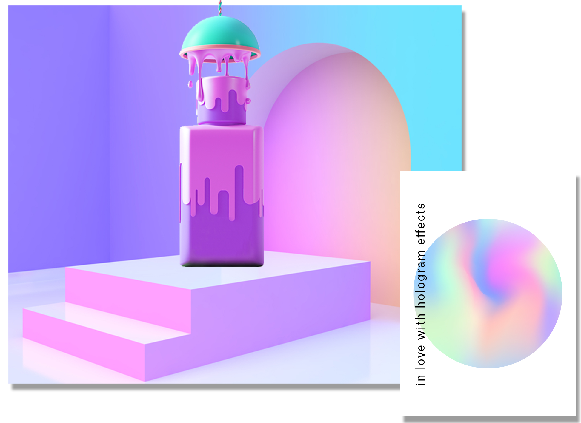 Hologramme 3D Gradient MAX 12x